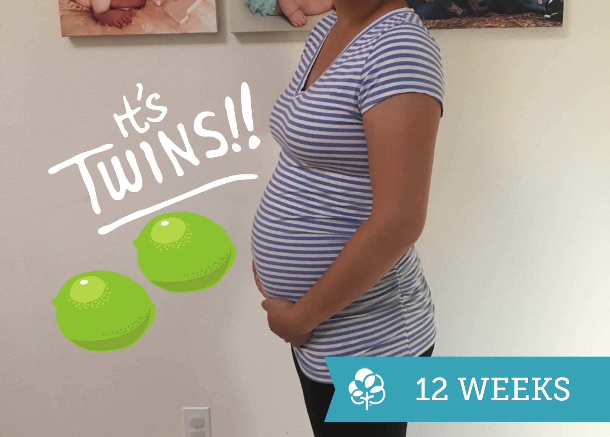 Photos at 12 Weeks Pregnant With Twins