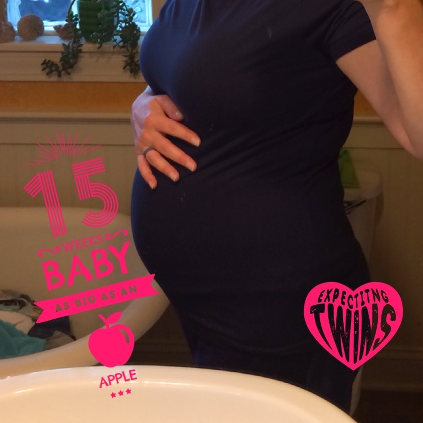 15 weeks pregnant with twins