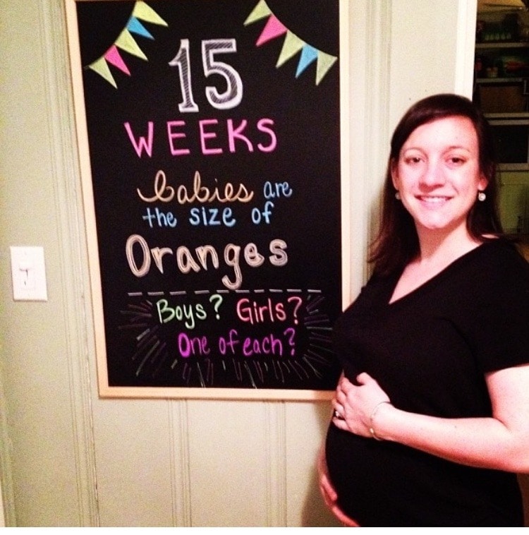 15 weeks pregnant with twins