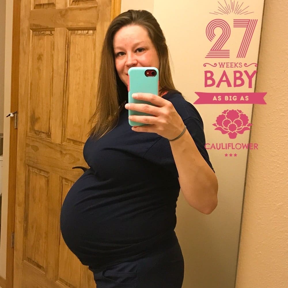 27 weeks pregnant with twins