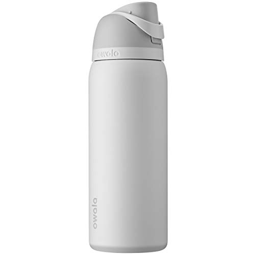 Owala FreeSip Insulated Stainless Steel Water Bottle with Straw, BPA-Free Sports Water Bottle, Great for Travel, 32 Oz, Shy Marshmallow Owala FreeSip Insulated Stainless Steel Water Bottle with Straw, BPA-Free Sports Water Bottle, Great for Travel, 32 Oz, Shy Marshmallow