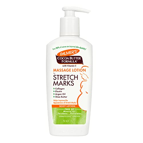 Palmer's Cocoa Butter Formula Massage Lotion for Stretch Marks, Pregnancy Skin Care, Belly Cream with Collagen, Elastin, Argan Oil and Shea Butter, 8.5 Ounces Palmer's Cocoa Butter Formula Massage Lotion for Stretch Marks, Pregnancy Skin Care, Belly Cream with Collagen, Elastin, Argan Oil and Shea Butter, 8.5 Ounces