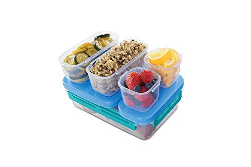 Rubbermaid LunchBlox Leak-Proof Entree Lunch Container Kit, Large, Blue Rubbermaid LunchBlox Leak-Proof Entree Lunch Container Kit, Large, Blue