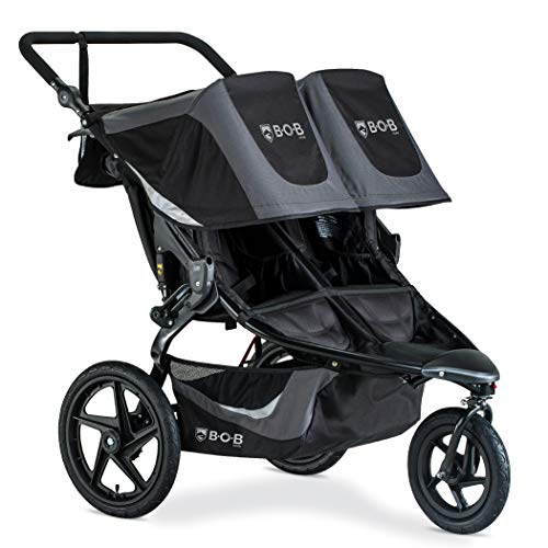 BOB Gear Revolution Flex 3.0 Duallie Double Jogging Stroller, Graphite Black BOB Gear Revolution Flex 3.0 Duallie Double Jogging Stroller, Graphite Black