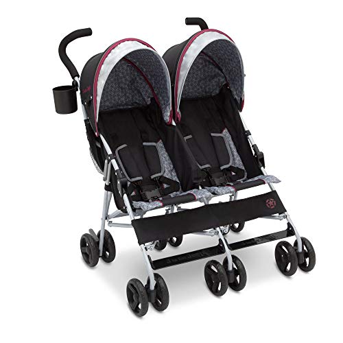 Jeep Scout Double Stroller, Lunar Burgundy Jeep Scout Double Stroller, Lunar Burgundy