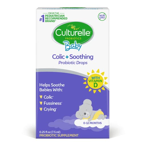 Culturelle Probiotics for Babies, Colic plus Soothing Drops From Culturelle, Helps Soothe Colic, Fussiness and Crying in Babies 0-12 Months, 7.5ml drops, One Month's Supply Culturelle Probiotics for Babies, Colic plus Soothing Drops From Culturelle, Helps Soothe Colic, Fussiness and Crying in Babies 0-12 Months, 7.5ml drops, One Month's Supply