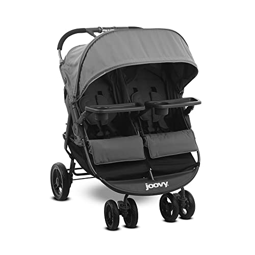 Joovy Scooter X2 Side-by-Side Double Stroller Featuring Dual Snack Trays, One-Handed Fold, Multi-Position Reclining Seats, Adjustable Leg Rests, and in-Seat Storage (Charcoal) Joovy Scooter X2 Side-by-Side Double Stroller Featuring Dual Snack Trays, One-Handed Fold, Multi-Position Reclining Seats, Adjustable Leg Rests, and in-Seat Storage (Charcoal)