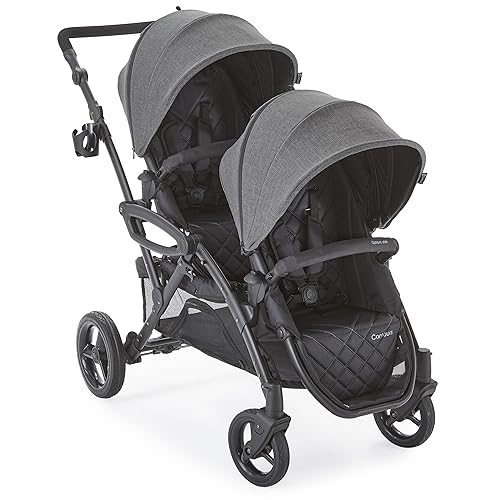 Contours Options Elite V2 Convertible Modular Tandem Double Baby & Toddler Stroller with Reversible Spacious Easy-Lift Seats, Infant Car Seat Compatibility, Sturdy and Convenient Standing Fold, Gray Contours Options Elite V2 Convertible Modular Tandem Double Baby & Toddler Stroller with Reversible Spacious Easy-Lift Seats, Infant Car Seat Compatibility, Sturdy and Convenient Standing Fold, Gray