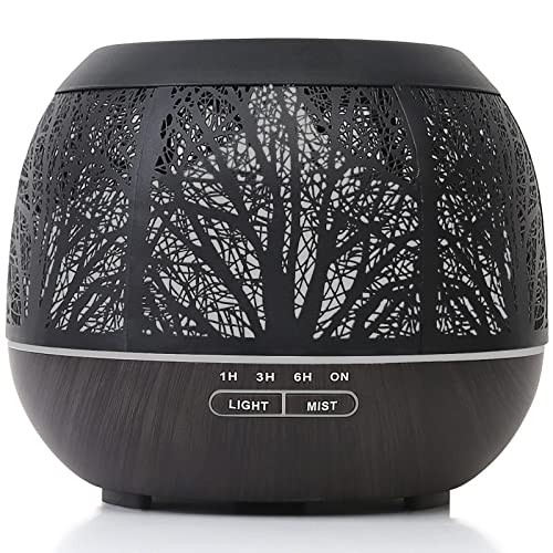 Essential Oil Diffuser Humidifier for Home: 400ml Ultrasonic Aroma Air Diffusers for Large Room - Aromatherapy Cool Mist Vaporizer with Timer & LED Light for Bedroom Essential Oil Diffuser Humidifier for Home: 400ml Ultrasonic Aroma Air Diffusers for Large Room - Aromatherapy Cool Mist Vaporizer with Timer & LED Light for Bedroom