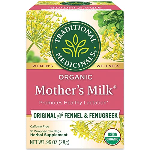 Traditional Medicinals Tea, Organic Mother's Milk, Promotes Healthy Lactation, Breastfeeding Support, 16 Tea Bags Traditional Medicinals Tea, Organic Mother's Milk, Promotes Healthy Lactation, Breastfeeding Support, 16 Tea Bags