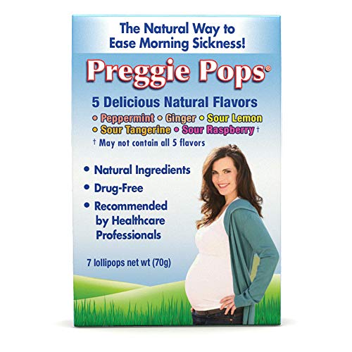 Preggie Pops | 7 Lollipops | Morning Sickness & Nausea Relief during pregnancy | Safe for pregnant Mom & Baby | Gluten Free | 7 Flavors: Lemon, Raspberry, Peppermint & More Preggie Pops | 7 Lollipops | Morning Sickness & Nausea Relief during pregnancy | Safe for pregnant Mom & Baby | Gluten Free | 7 Flavors: Lemon, Raspberry, Peppermint & More