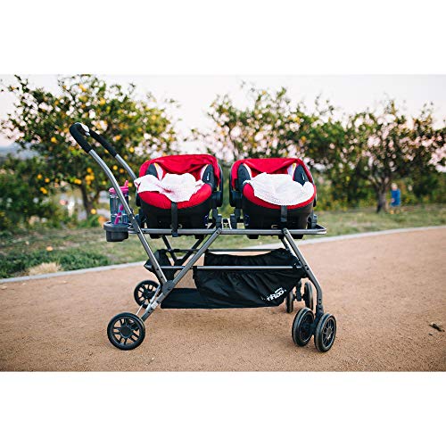 Joovy Twin Roo Car Seat Stroller, Holds 2 Car Seats, Stroller Frame Joovy Twin Roo Car Seat Stroller, Holds 2 Car Seats, Stroller Frame
