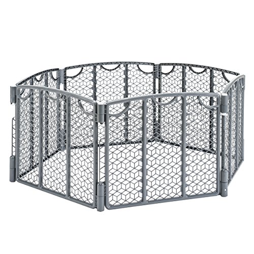 Evenflo Versatile Play Space Adjustable Play Area, 6-Panel (Cool Gray) Evenflo Versatile Play Space Adjustable Play Area, 6-Panel (Cool Gray)