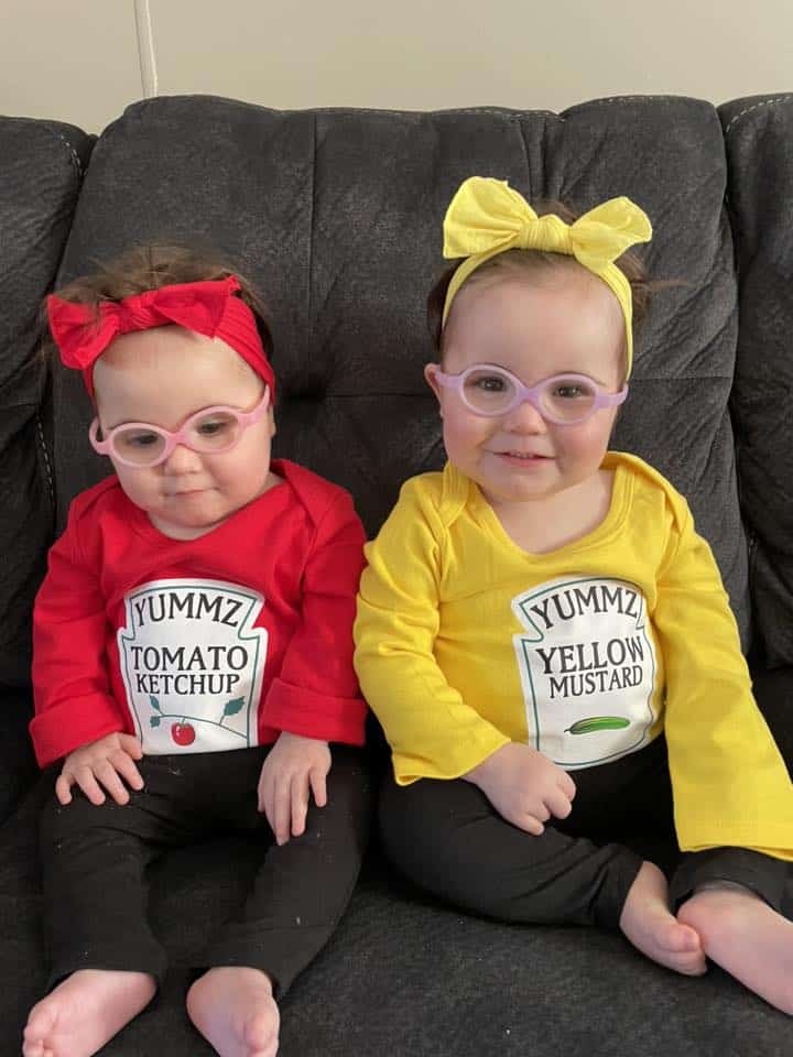 ketchup and mustard halloween costume for twins