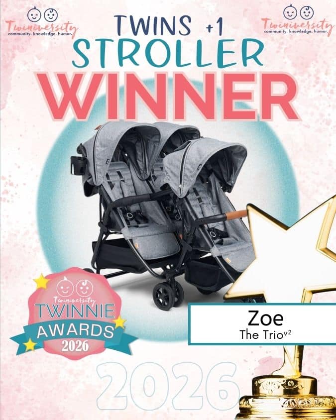 Zoe Trio stroller for twins plus one