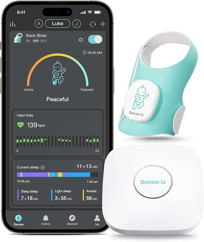 SenseU Smart Sock monitor for babies