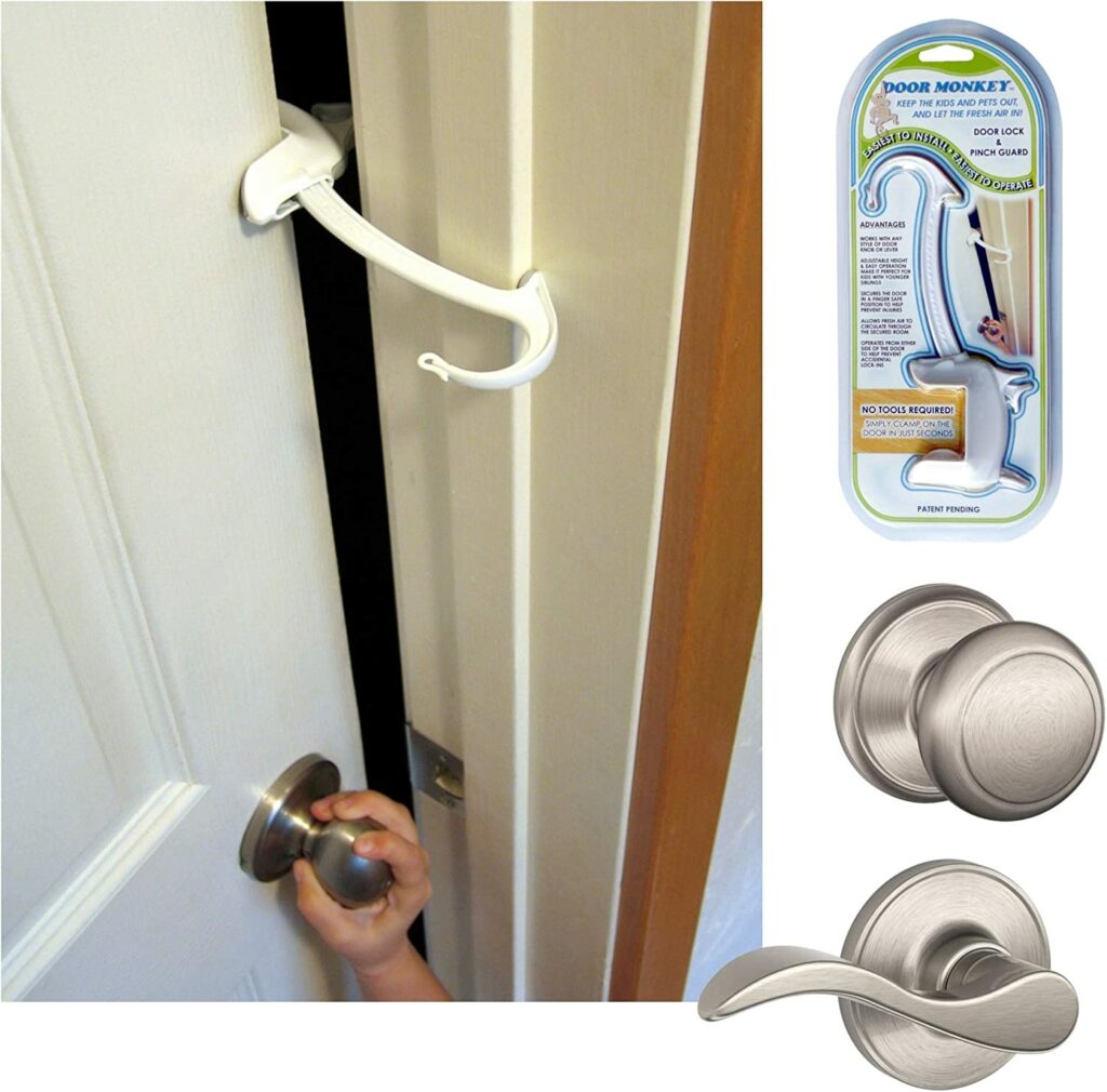 Door Monkey to keep your toddlers in their beds