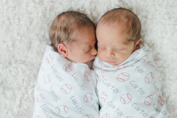 first day alone with twins