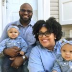 parents with baby twins raising kids away from family