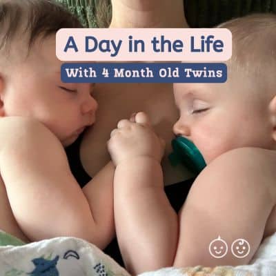 typical schedule for 4 month old twins