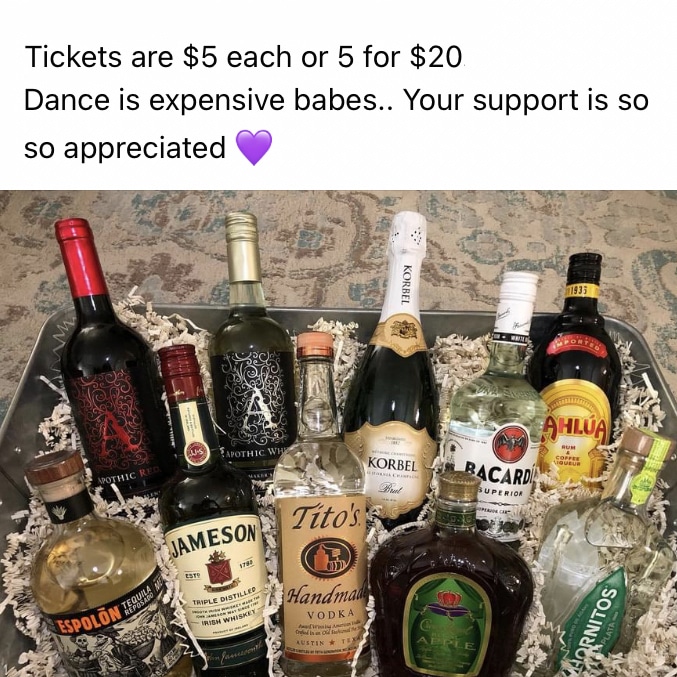 A metal basket full of 10 different kinds of wine and alcohol.