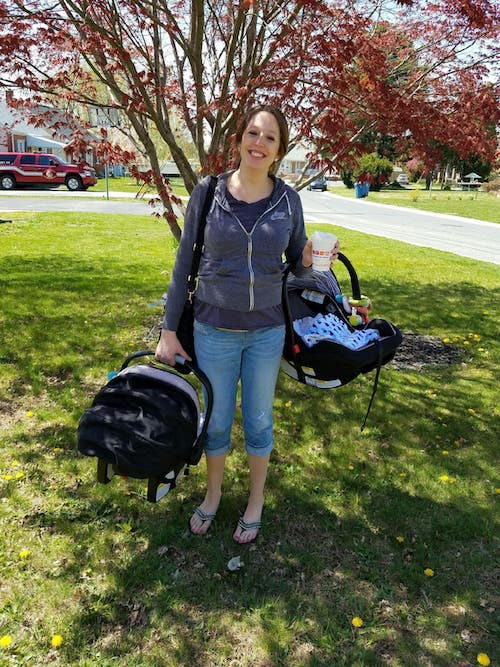 first day alone with twins