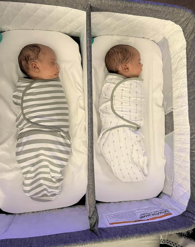 twin babies sleeping