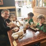 dining out with twins