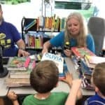 bookmobile check out desk learning over summer break