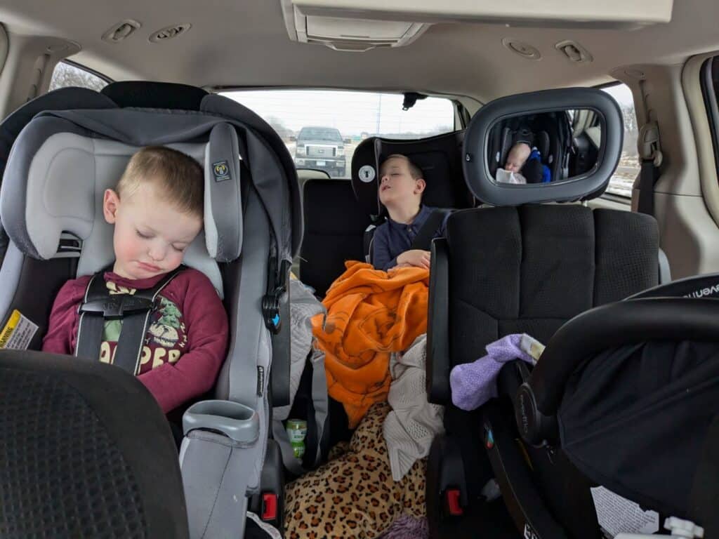 how to fit 3 car seats