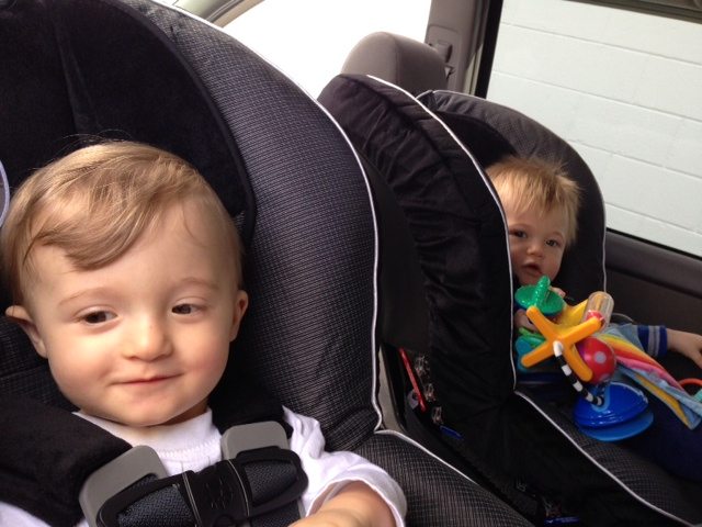 getting out of the house with twins