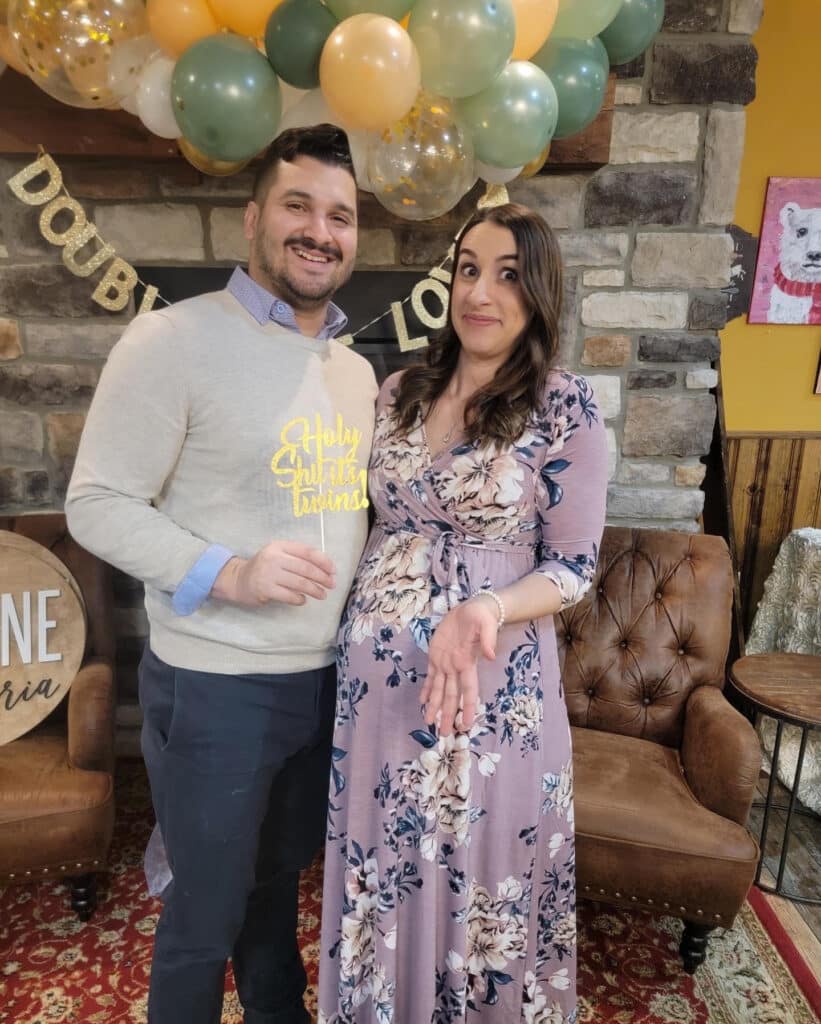 holy shit it's twins - baby shower for twins