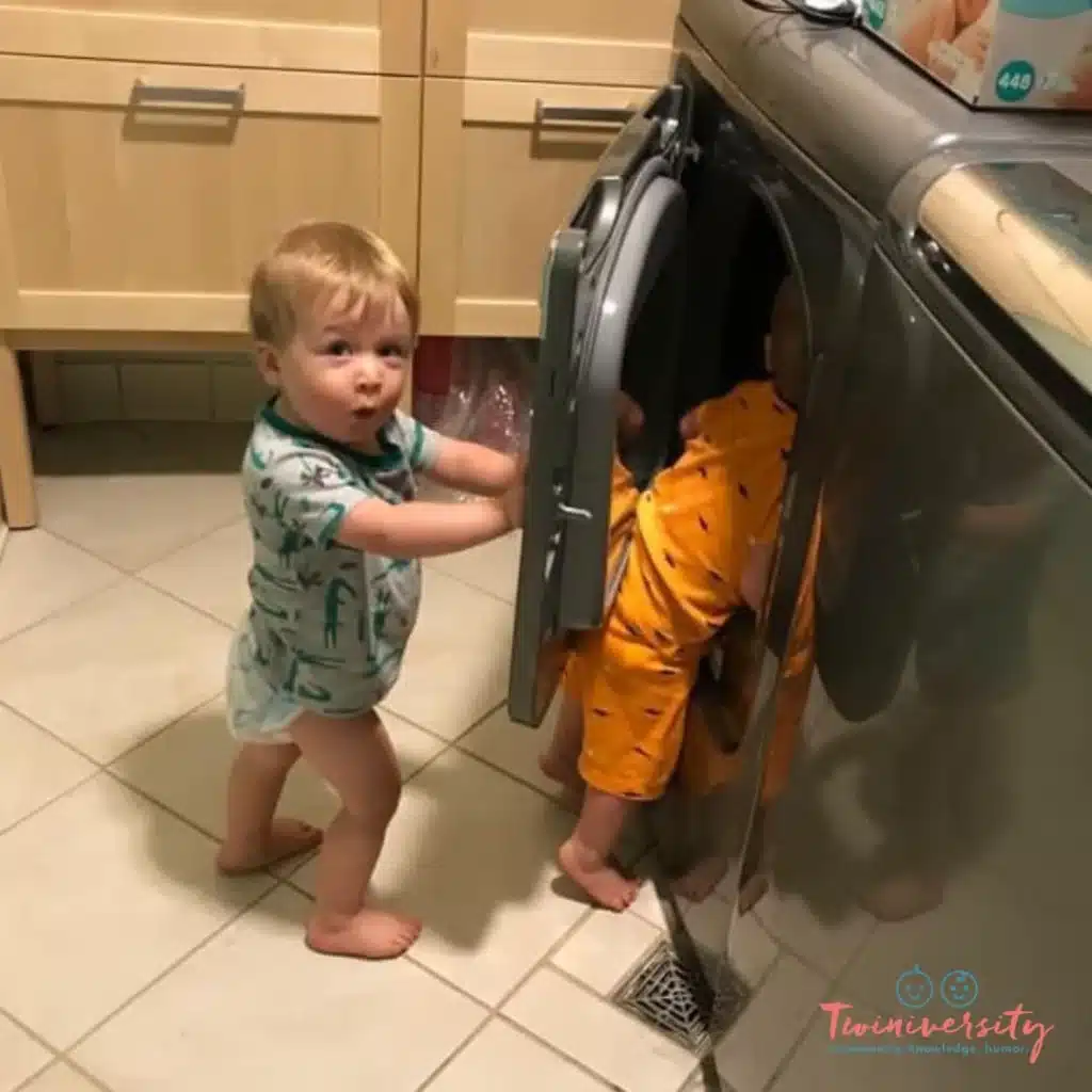 Terrible twos with twins