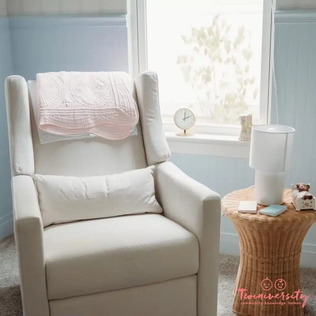Twin breastfeeding chair